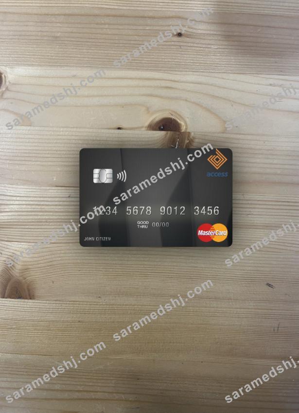 Nigeria Access Bank Plc mastercard photolook front